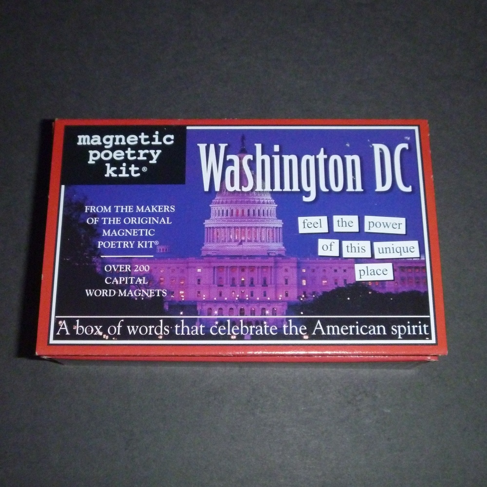 Washington DC Magnetic Poetry Kit-Brand New